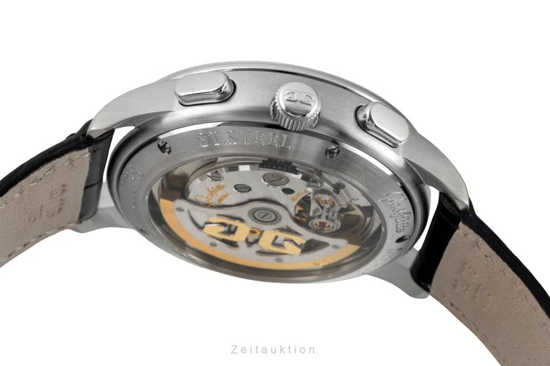 Glashütte Senator chronograph steel automatic men's watch 39-31-11-13-04 [2601590]