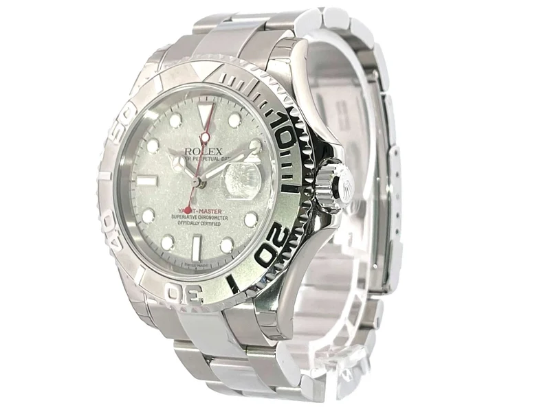Rolex Yacht-Master 40 Edelstahl Platin 16622 aus 2007 NOS Stickers