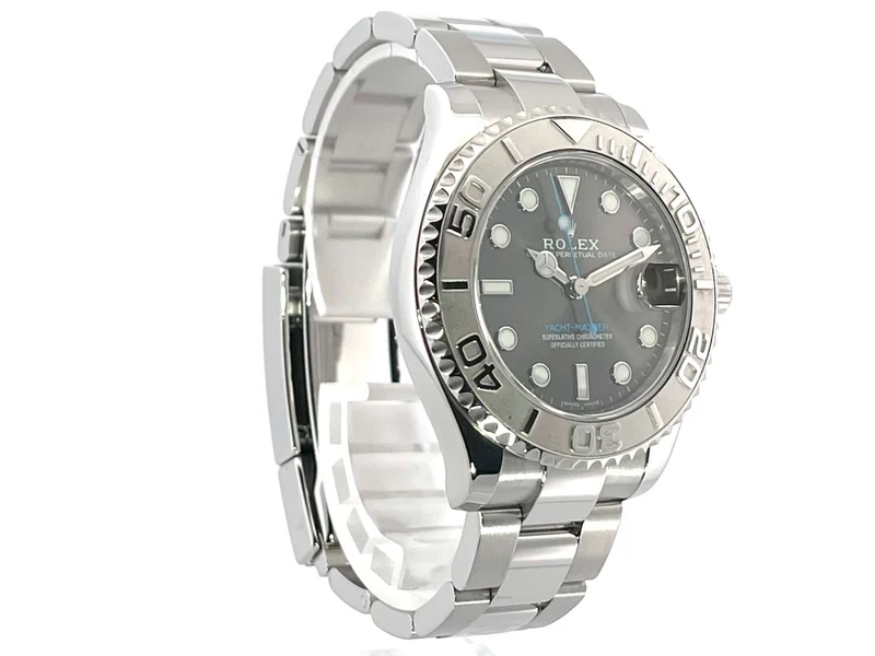 Rolex Yacht-Master 37 Edelstahl Platin 268622 Rhodium LC100 aus 2016