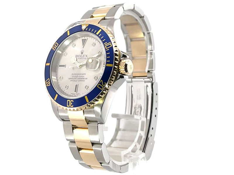 Rolex Submariner Date 16613 Edelstahl - Gold Silber Diamant LC100 2006
