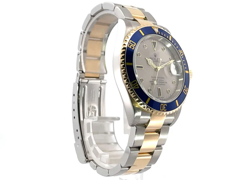 Rolex Submariner Date 16613 Edelstahl - Gold Silber Diamant LC100 2006