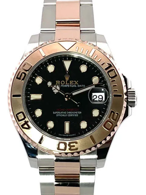 Rolex Yacht-Master 37 Edelstahl Everose-Gold 268621 Schwarz aus 2020