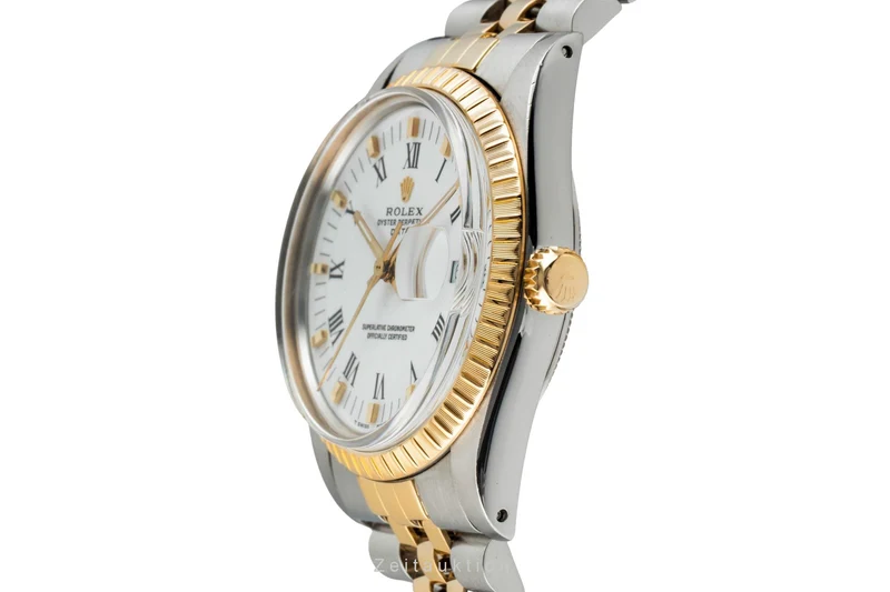 Rolex Date steel / gold automatic men's watch 15053 [2602336]