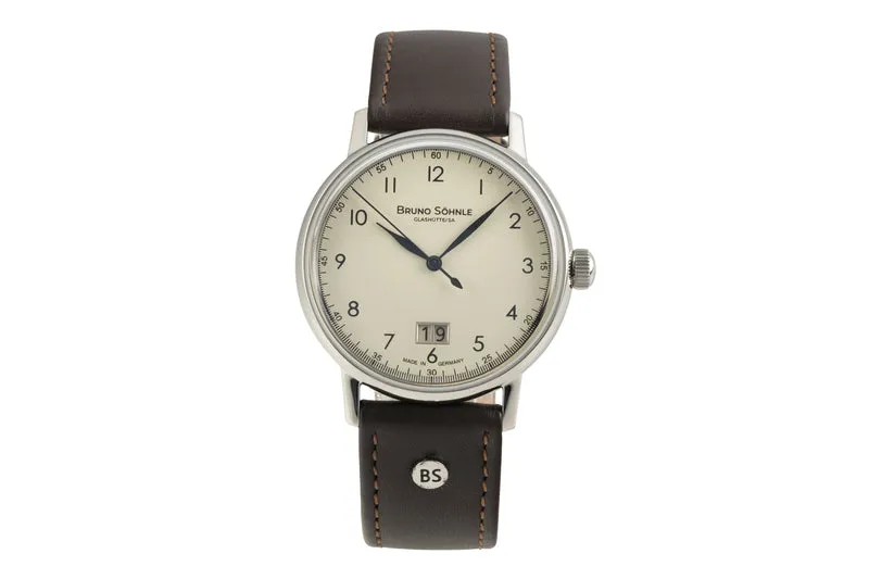 Bruno Söhnle Glashütte Bergamo Big steel quartz men's watch 17-13234-131 [2602742]