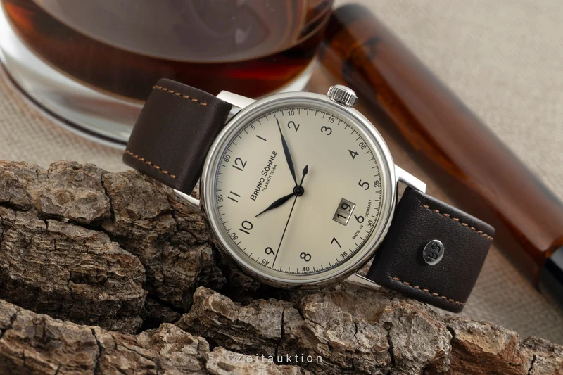 Bruno Söhnle Glashütte Bergamo Big steel quartz men's watch 17-13234-131 [2602742]