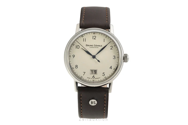 Bruno Söhnle Glashütte Bergamo Big steel quartz men's watch 17-13234-131 [2602742]