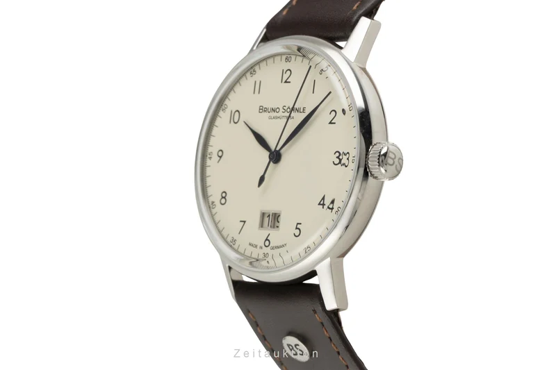Bruno Söhnle Glashütte Bergamo Big steel quartz men's watch 17-13234-131 [2602742]
