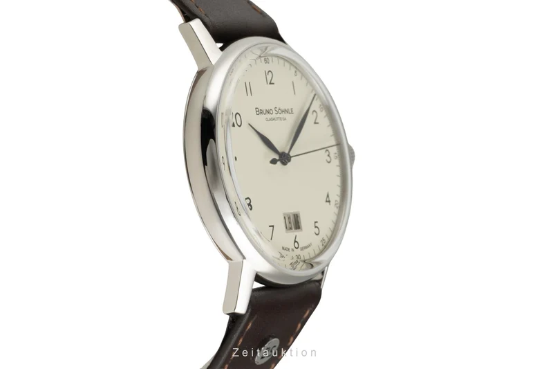 Bruno Söhnle Glashütte Bergamo Big steel quartz men's watch 17-13234-131 [2602742]
