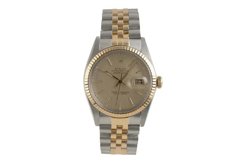 Rolex Datejust steel / gold automatic men's watch 16013 Vintage [2601873]