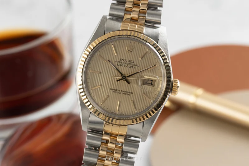 Rolex Datejust steel / gold automatic men's watch 16013 Vintage [2601873]