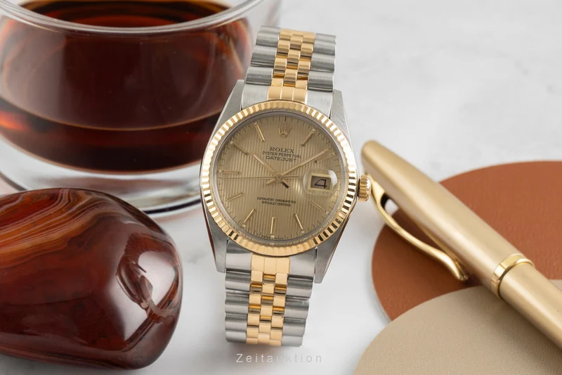 Rolex Datejust steel / gold automatic men's watch 16013 Vintage [2601873]