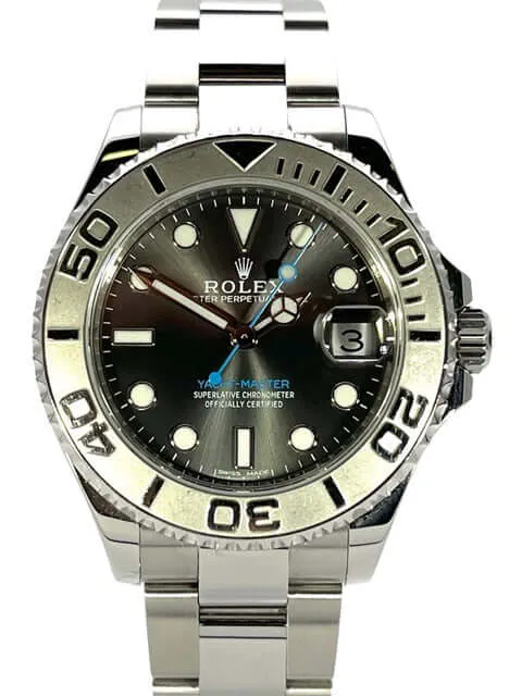 Rolex Yacht-Master 37 Edelstahl Platin 268622 Rhodium aus 2016 LC100