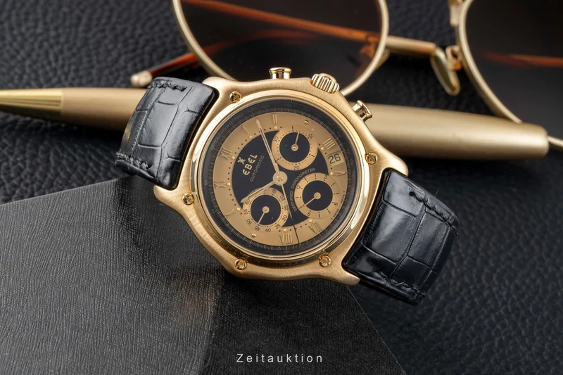 Ebel 1911 chronograph 18 ct gold automatic men's watch 8137241 [2600868]