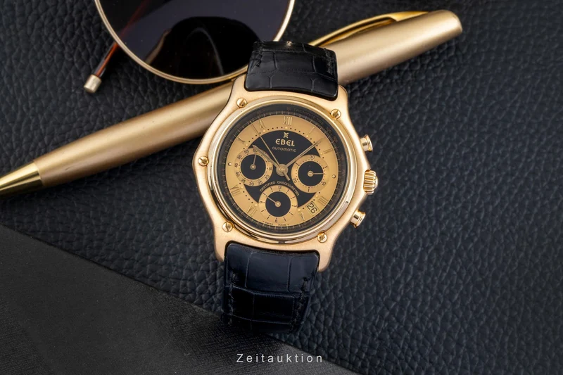 Ebel 1911 chronograph 18 ct gold automatic men's watch 8137241 [2600868]