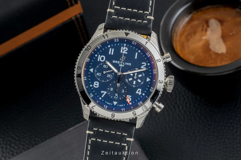 Breitling Super Avi chronograph steel automatic men's watch AB04451A1C1X1 LP: 10900EUR [2602128]