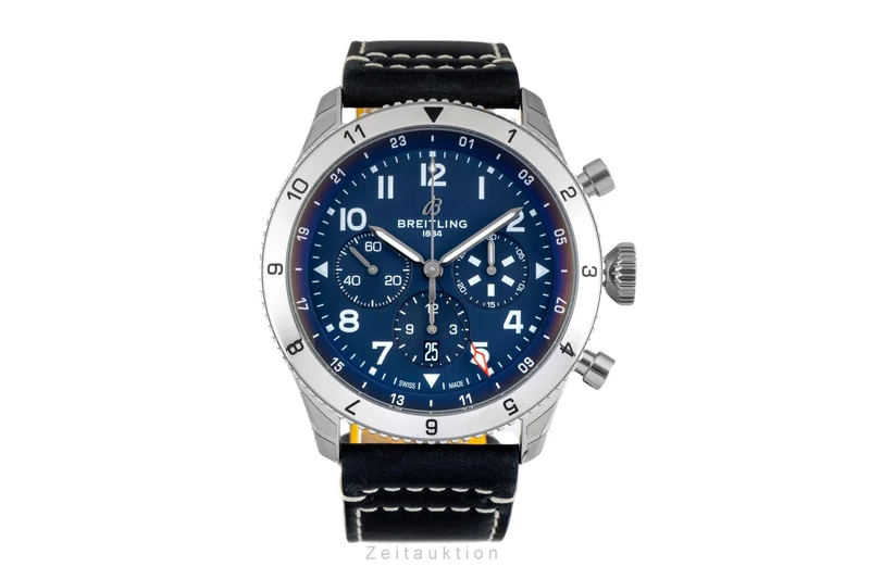 Breitling Super Avi chronograph steel automatic men's watch AB04451A1C1X1 LP: 10900EUR [2602128]