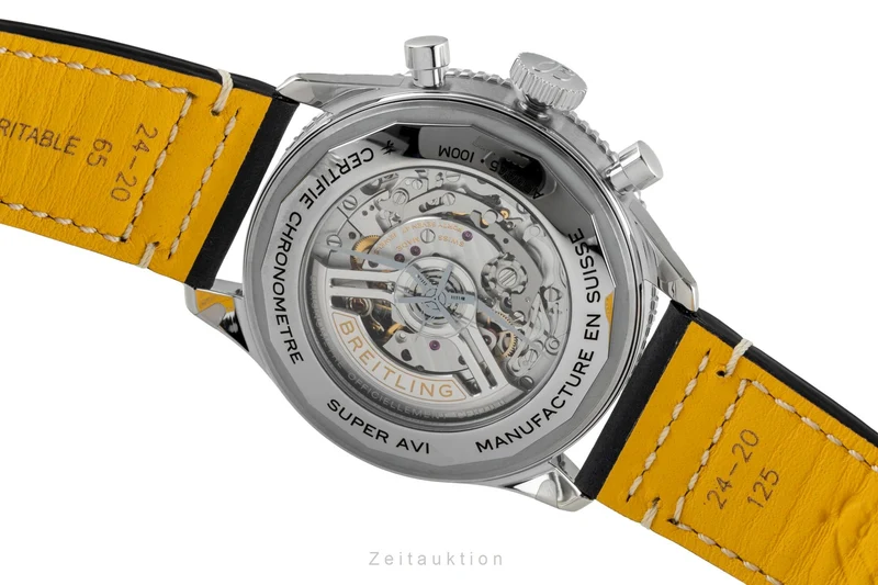 Breitling Super Avi chronograph steel automatic men's watch AB04451A1C1X1 LP: 10900EUR [2602128]