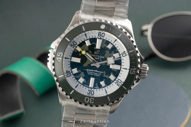 Breitling Superocean titanium automatic men's watch E10379D31L1E1 LP: 7350EUR [2602195]