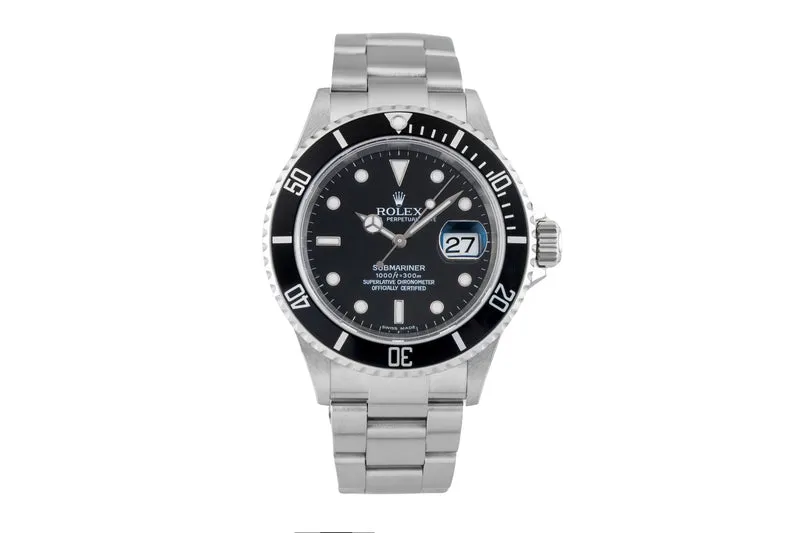 Rolex Submariner steel automatic men's watch 16610T [2602302]