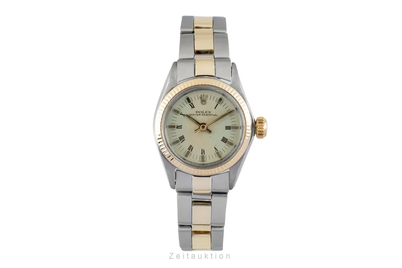 Rolex Oyster Perpetual steel / gold automatic women's watch 6619 Vintage [2601509]
