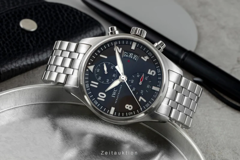 IWC Fliegerchronograph chronograph steel automatic men's watch IW387804 LP: 8800EUR [2601951]