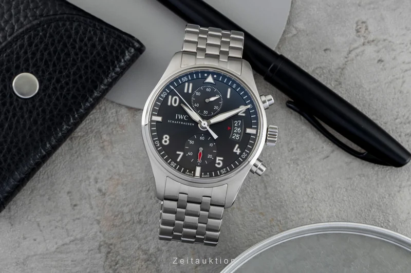 IWC Fliegerchronograph chronograph steel automatic men's watch IW387804 LP: 8800EUR [2601951]
