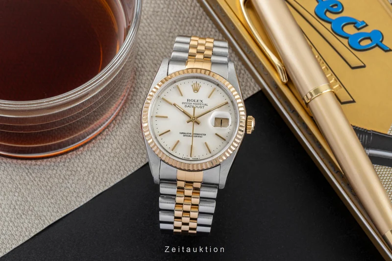 Rolex Datejust steel / gold automatic men's watch 16233 [2602488]