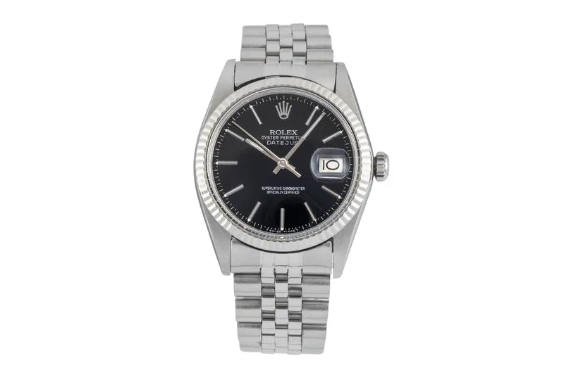 Rolex Datejust steel / white gold automatic men's watch 16014 [2602481]