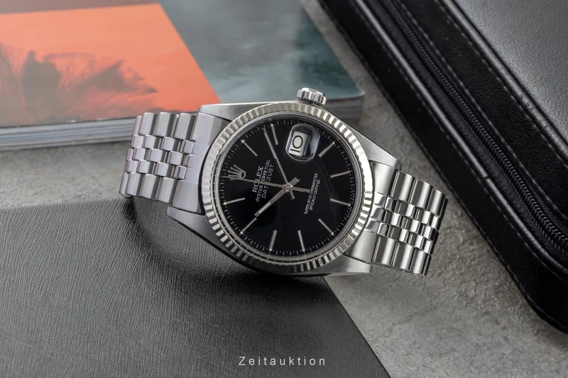 Rolex Datejust steel / white gold automatic men's watch 16014 [2602481]