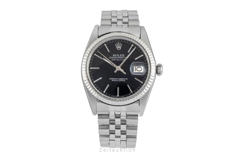 Rolex Datejust steel / white gold automatic men's watch 16014 [2602481]