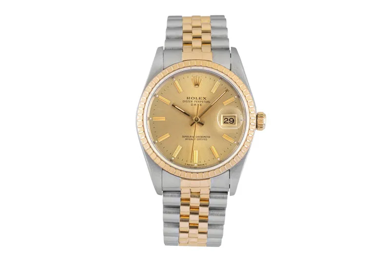 Rolex Datejust steel / gold automatic men's watch 15223 [2602432]