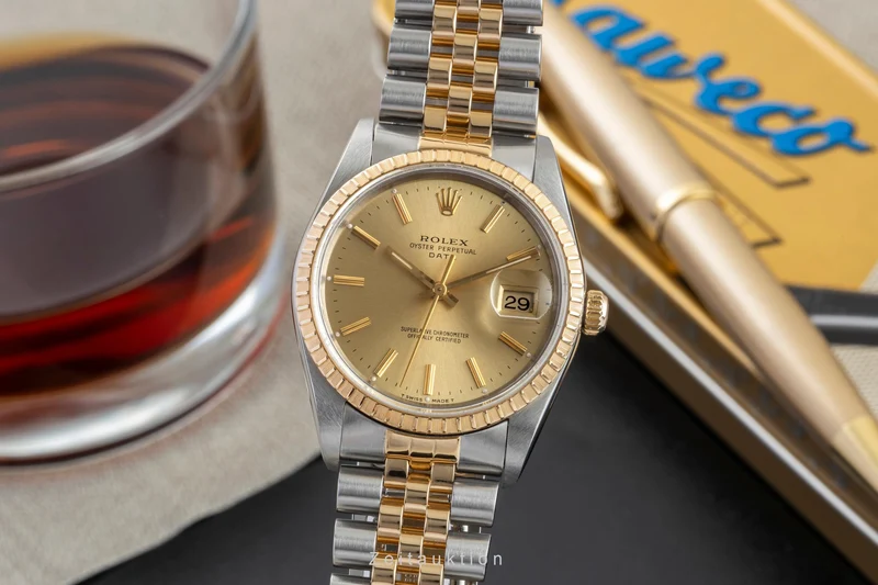 Rolex Datejust steel / gold automatic men's watch 15223 [2602432]
