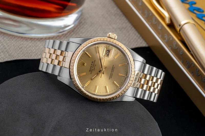 Rolex Datejust steel / gold automatic men's watch 15223 [2602432]