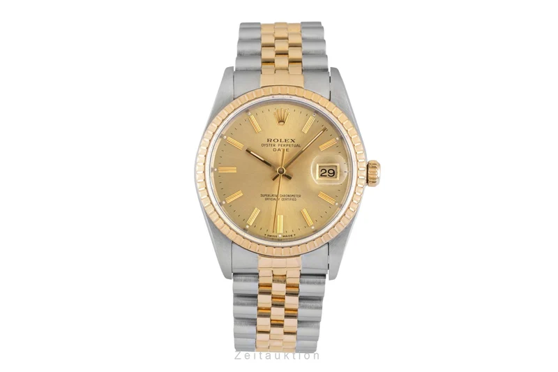 Rolex Datejust steel / gold automatic men's watch 15223 [2602432]