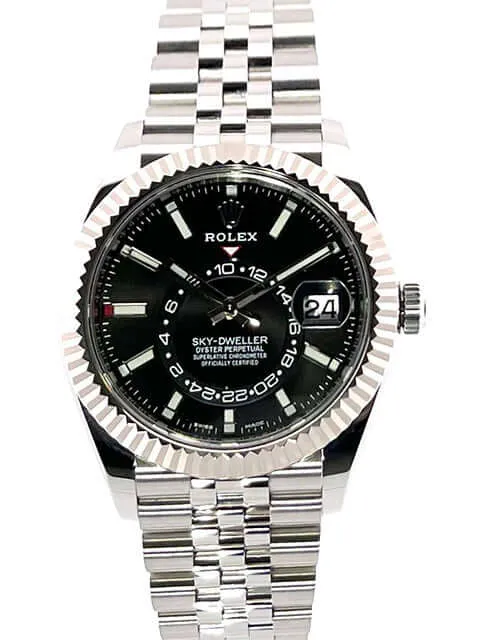 Rolex Sky-Dweller 326934 Schwarz Jubile-Band