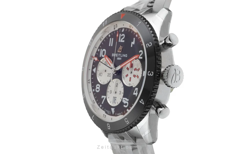 Breitling Super Avi chronograph steel automatic men's watch YB04451A1B1A1 LP: 11600EUR [2602163]