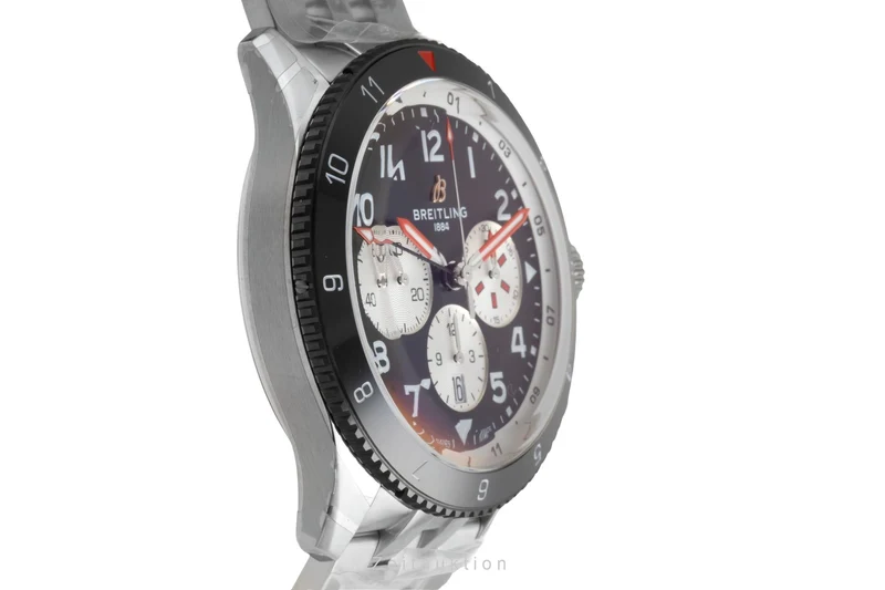 Breitling Super Avi chronograph steel automatic men's watch YB04451A1B1A1 LP: 11600EUR [2602163]