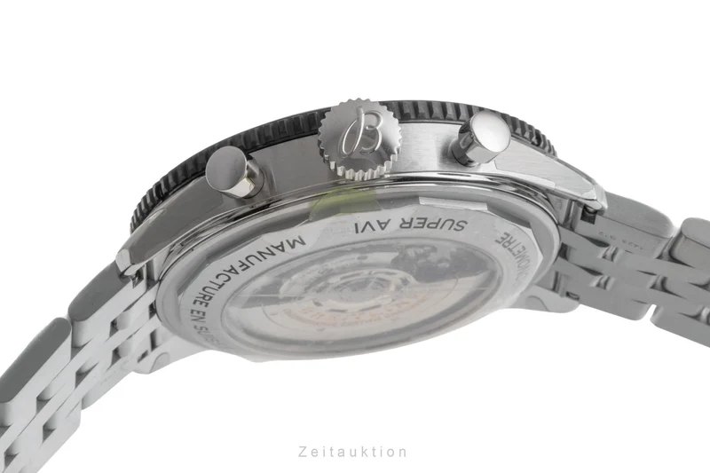 Breitling Super Avi chronograph steel automatic men's watch YB04451A1B1A1 LP: 11600EUR [2602163]