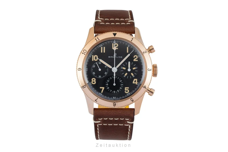 Breitling Avi chronograph 18 ct red gold manual winding men's watch RB0920131B1X1 LP: 25500EUR [2602162]