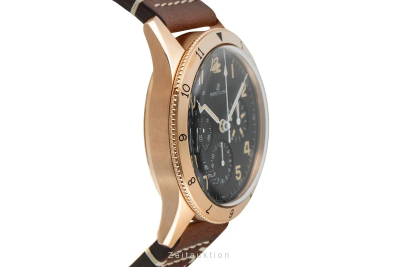 Breitling Avi chronograph 18 ct red gold manual winding men's watch RB0920131B1X1 LP: 25500EUR [2602162]