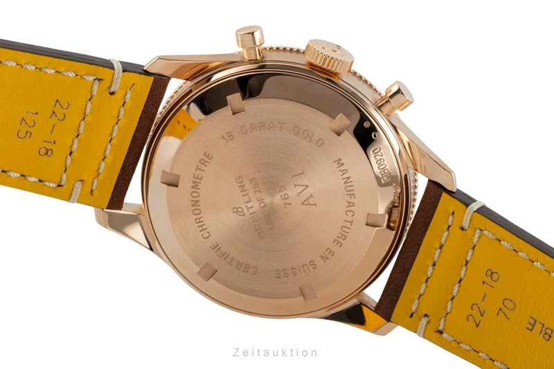 Breitling Avi chronograph 18 ct red gold manual winding men's watch RB0920131B1X1 LP: 25500EUR [2602162]