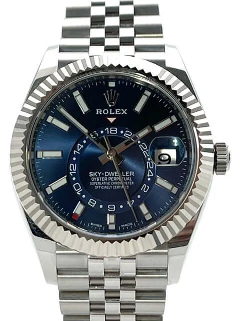 Rolex Sky-Dweller 326934 Blau Jubile-Band aus 2021 teilverklebt