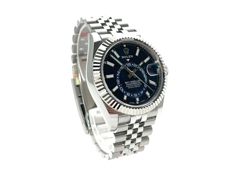 Rolex Sky-Dweller 326934 Blau Jubile-Band aus 2021 teilverklebt