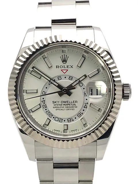 Rolex Sky-Dweller 326934 Weiß aus 2020 ungetragen