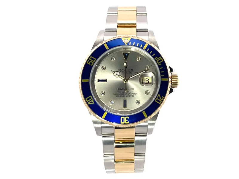 Rolex Submariner Date 16613 Edelstahl - Gold Silber Diamant