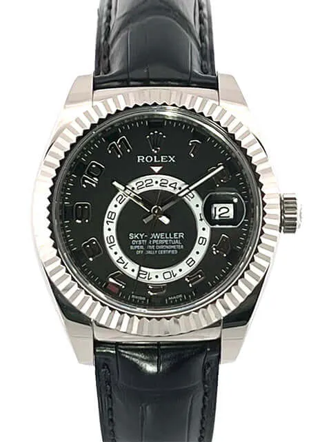 Rolex Sky-Dweller Weißgold 326139 Schwarz