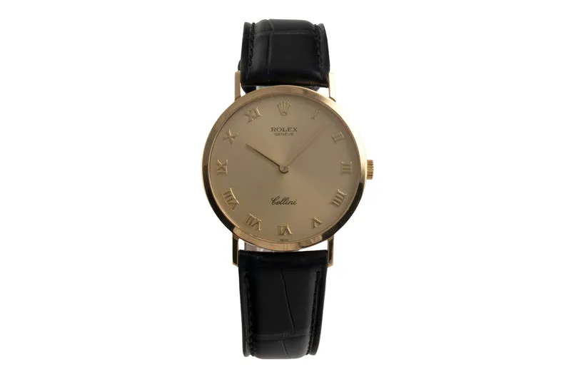 Rolex Cellini 18 ct gold manual winding men's watch 4112/8 [2602339]