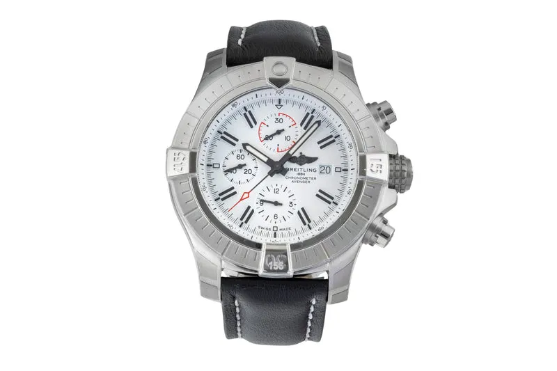 Breitling Super Avenger steel automatic men's watch A133751A1A1X2 LP: 5700EUR [2602237]