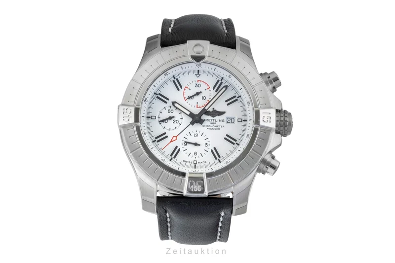Breitling Super Avenger steel automatic men's watch A133751A1A1X2 LP: 5700EUR [2602237]