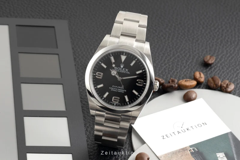 Rolex Explorer steel automatic men's watch 214270 [2601943]